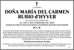 María del Carmen Rubio